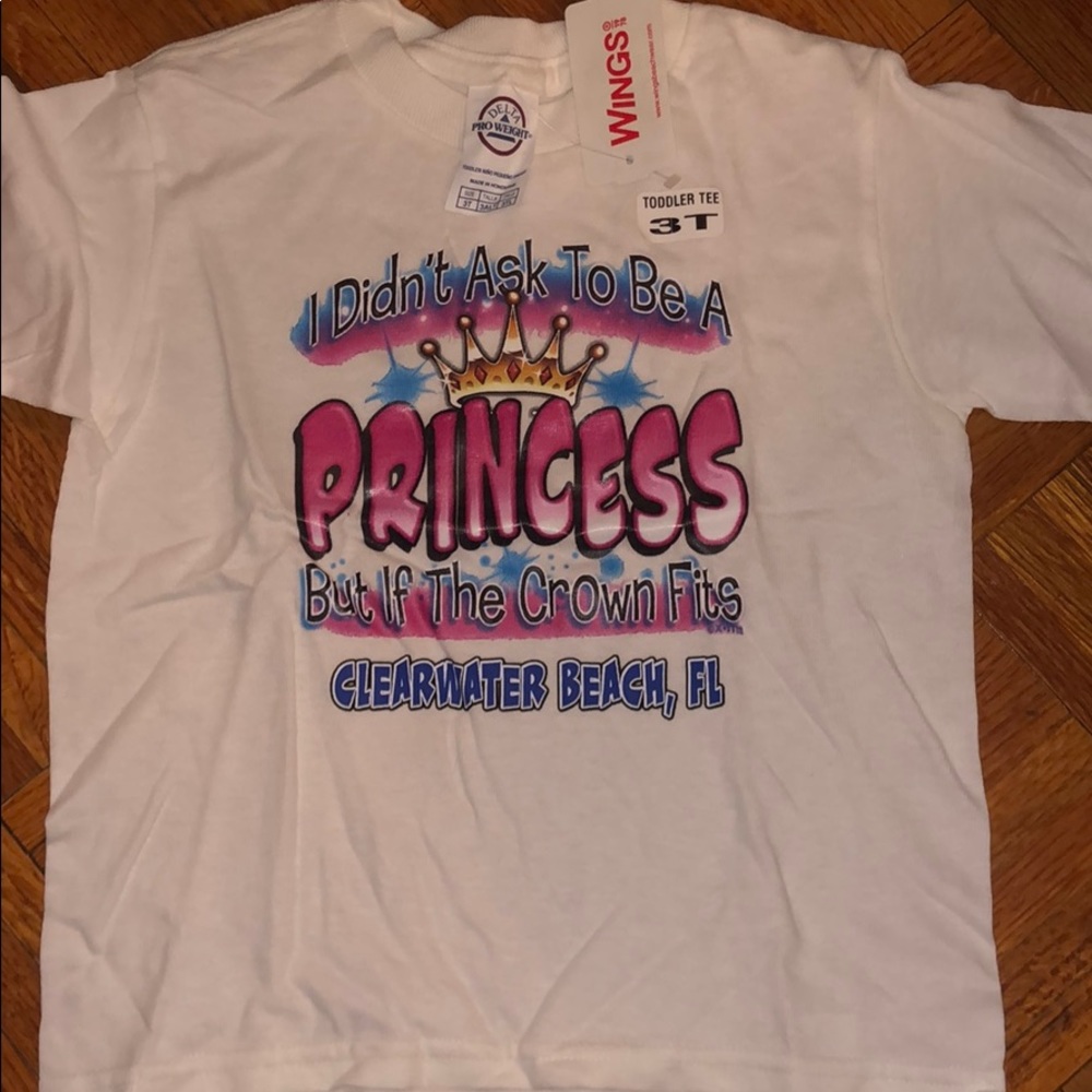 White graphic T-shirt